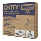 Kit Instalação Ar Split 22 24000 Inverter 3 Mt S Suporte