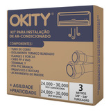 Kit Instalação Ar Split 24 30 000 Inverter 3 Mt S Suporte