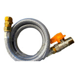 Kit Instalação Gás Encanado Registro Adaptado Mangueira 1mt