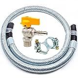 Kit Instalaçao Mangueira Bm X Bm Registro Gás Encanado Tamanho 4 00 Metro