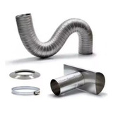 Kit Instalação P Aquecedor A Gás Com Duto E Chaminé 100mm