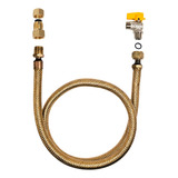 Kit Instalação P Fogões Gás Natural Gn Flexível 1 000mm