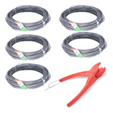 Kit Instalação Tela Soldada Galvanizada Alicate 5kg Arame