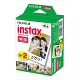 Kit Instax Mini Instantâneo Fujifilm Com 20 Unidades Cor Branco