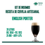 Kit Insumos Receita De Cerveja Artesanal English Porter 20 L
