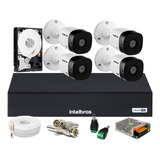 Kit Intelbras 4 Cam 1220b G4 Full Hd 1080p 2m Dvr 4 Mhdx 1104 H 265 Intelbras Hd 500gb