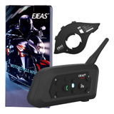 Kit Intercomunicador Ejeas V6 Pro Controle Guidao Capacete