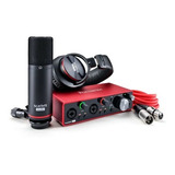 Kit Interface Focusrite Scarlett 2i2 Studio