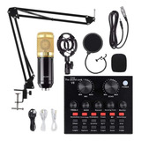 Kit Interface Mesa V8   Microfone Bm800 Com Armo Articulado