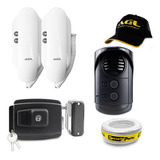 Kit Interfone Porteiro Agl 2 Pontos Slim Fechadura Invertida