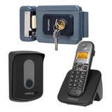 Kit Interfone Telefone Tis 5010 E Fechadura Fx2000 Cinza