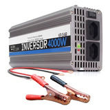 Kit Inversor 12v Para 110v Conversor 4000w Pico 8000w Onda Senoidal Led Indicador De Liga desliga Tripla Proteção E Par Garra De Jacaré De Cobre 200a Brinde