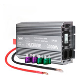 Kit Inversor 12v Para 110v Onda Senoidal Pura Conversor De Tensao 3000w Pico 6000w Tripla Proteção Com Visor Led Indicador Tomada Universal Botão Liga desliga Acompanha 4 Fusíveis Brinde