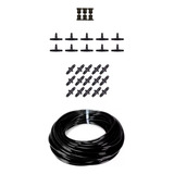 Kit Irrigação 25m Microtubo 4mm 15 Conector 4mm 10 T 4mm