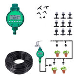 Kit Irrigação Com 18 Nebulizadores Névoa 1 Temporizador