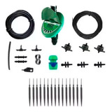 Kit Irrigação Gotejamento 16 Vasos C Temporizador Automatico
