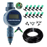 Kit Irrigação Nebulização 25 Bicos Temporizador Irrigador Y