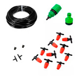 Kit Irrigação Nebulização Névoa 25 Bicos 50 Metros Complet