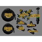Kit Irrigação Para 40 Vasos horta Gotejamento kit Completo 