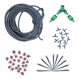 Kit Irrigacao Vaso Horta Flores 50 Mt Microtubo P 40 Vasos