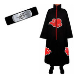 Kit Itachi Manto Akatsuki Infantil + Iten Cosplay Geek