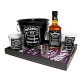 Kit Jack Daniels Whisky Bandeja Copos E Dosador