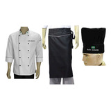 Kit Jaqueta Chef Avental