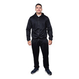 Kit Jaqueta E Calça Masculina Academia Chimpa Leve Preto