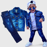 Kit Jaqueta Jeans Calca