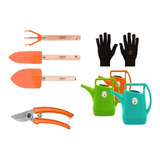 Kit Jardinagem Tesoura Regador 5 0 L Luva Grátis