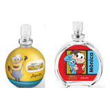 Kit Jequiti Colônia Infantil Meu Malvado Favorito Minions Turma Da Mônica Mônica