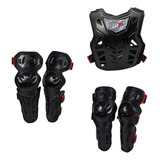 Kit Joelheira Cotoveleira Colete Motocross Amx Control Rally
