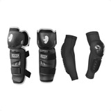 Kit Joelheira Cotoveleira Ims Mx Cross Preta Promoção
