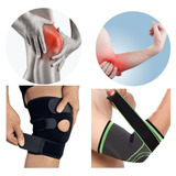 Kit Joelheira Ortopédica Cotoveleira Com Velcro Compressão