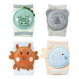 Kit Joelheira Para Bebê Engatinhar Soft Menino E Menina