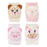 Kit Joelheira Para Bebê Engatinhar Soft Menino E Menina