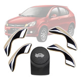 Kit Jogo 05 Reparo Puxadores Maçaneta Jac J3 Porta Capo