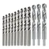 Kit Jogo 12 Brocas Aço Rapido 5mm Até 16mm (12 Peças)