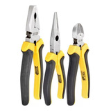 Kit Jogo 3 Alicates Utilidades Universal Corte Bico
