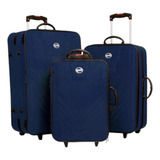 Kit Jogo 3 Malas Grande Viagem G M P Rodinhas Village 23kg