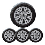 Kit Jogo 4 Calota Nissan Versa 2016 2017 2018 2019 Aro 15