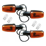 Kit Jogo 4 Pisca Seta Titan 125 150 2000 2008 Com Lâmpada