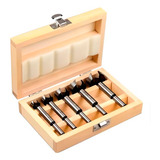 Kit Jogo 5 Brocas Fresas Forstner 10 35mm Madeira Dobradiça