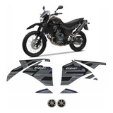 Kit Jogo Adesivos Compatível Yamaha Xt 660r 2015 Preta 10434