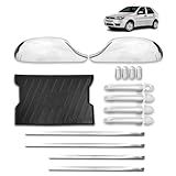 Kit Jogo Aplique De Maçaneta Par Aplique De Retrovisor Friso Lateral Modelo Original Tapete Protetor De Porta Malas Tampa De Válvula Kit Cromado Palio G4 2008 2009 2010 2011 2012