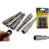 Kit Jogo Bits Soquete Magnético Parafusadeira 8mm Fertak 5pç