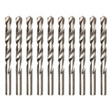 Kit Jogo Brocas Aço Rápido Metal 10 Peças 1 5mm Polida Mtx