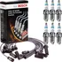 Kit Jogo Cabos 6 Velas De Ignição Gm S10 Blazer 4 3 V6 Bosch