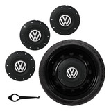 Kit Jogo Calota Centro De Roda Ferro Vw Aro 13 14 15 Amarok
