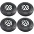 Kit Jogo Calota Centro De Roda Ferro Vw Aro 13 14 15 Amarok